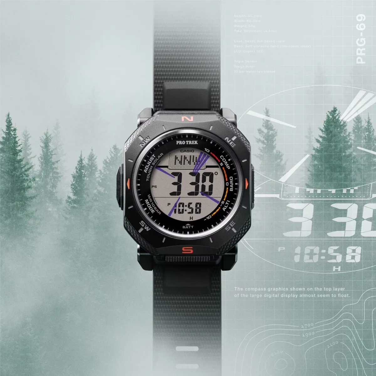 Наручные часы  Casio  ProTrek Casio PRG-69-1E (фото 3)