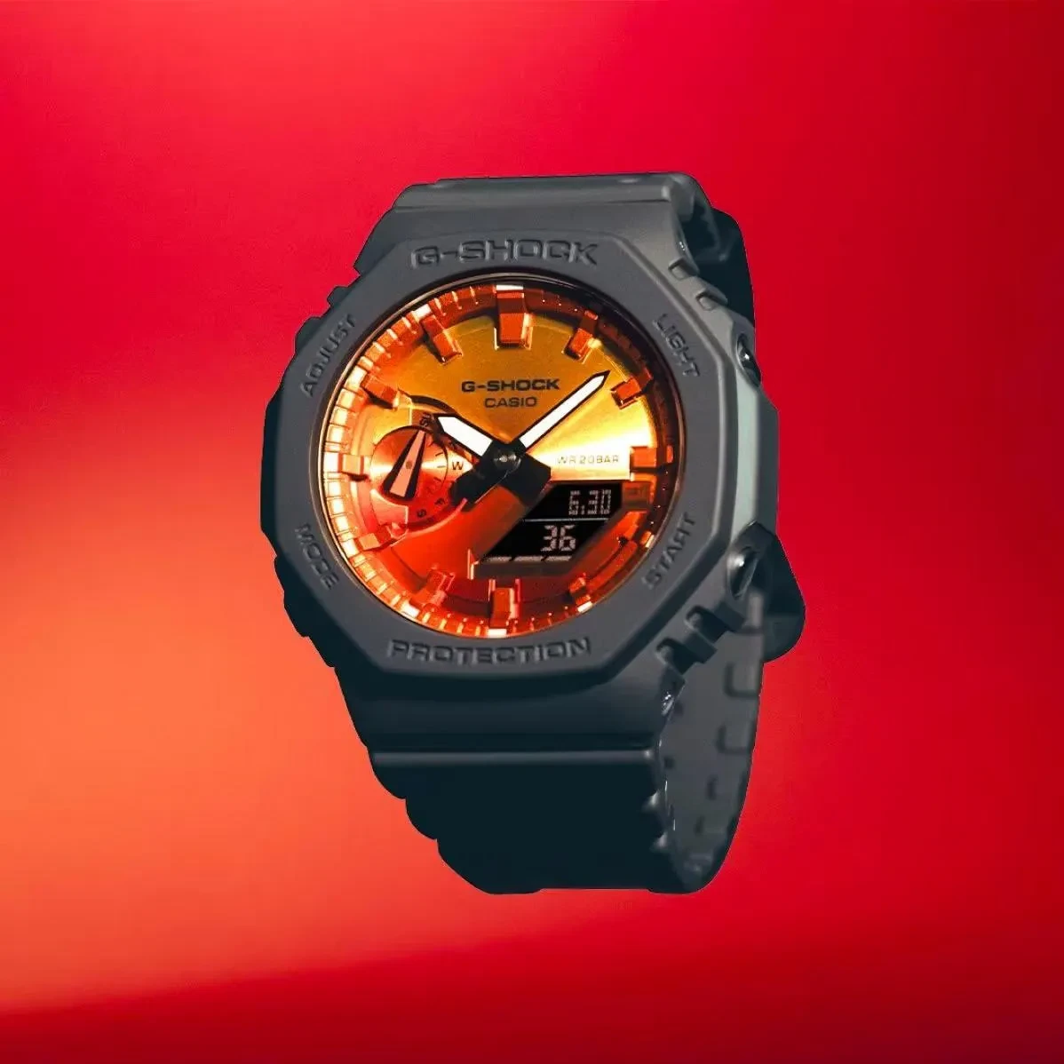 Часы  Casio  G-Shock Casio GA-2100FL-8A (фото 4)