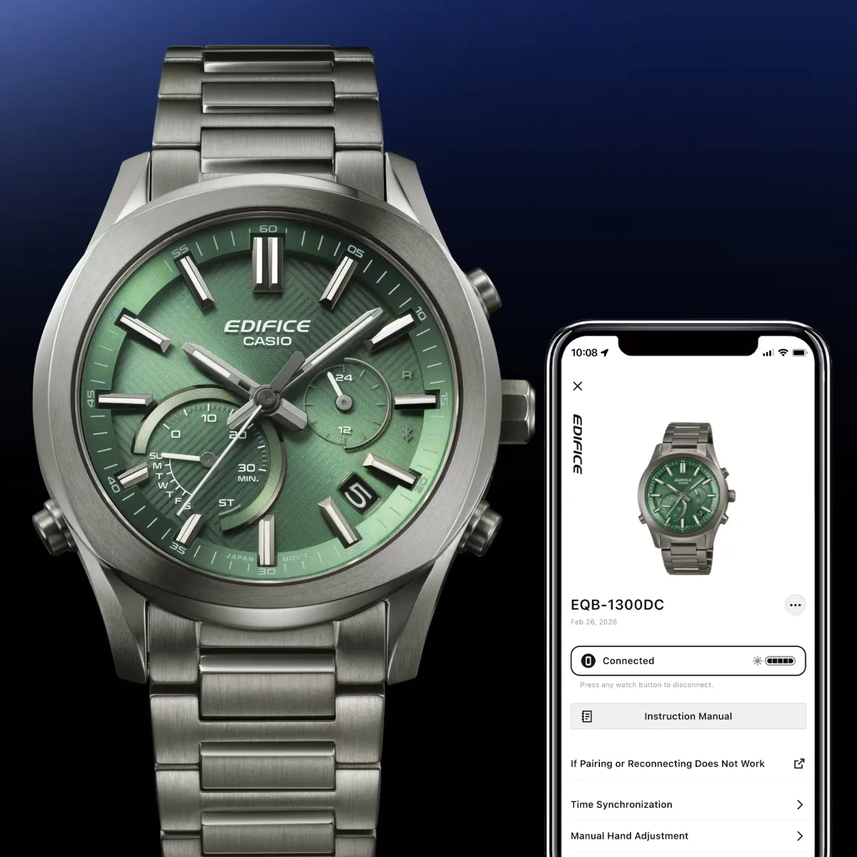 Наручные часы  Casio  Edifice Casio EQB-1300D-2A (фото 10)