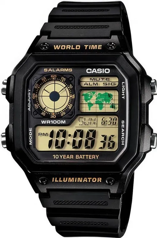 Наручные часы  Casio  Collection Casio AE-1200WH-1B (фото 1)