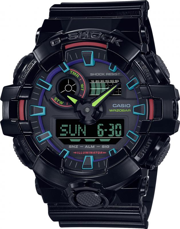 Наручные часы  Casio  G-Shock Casio GA-700RGB-1A (фото 1)